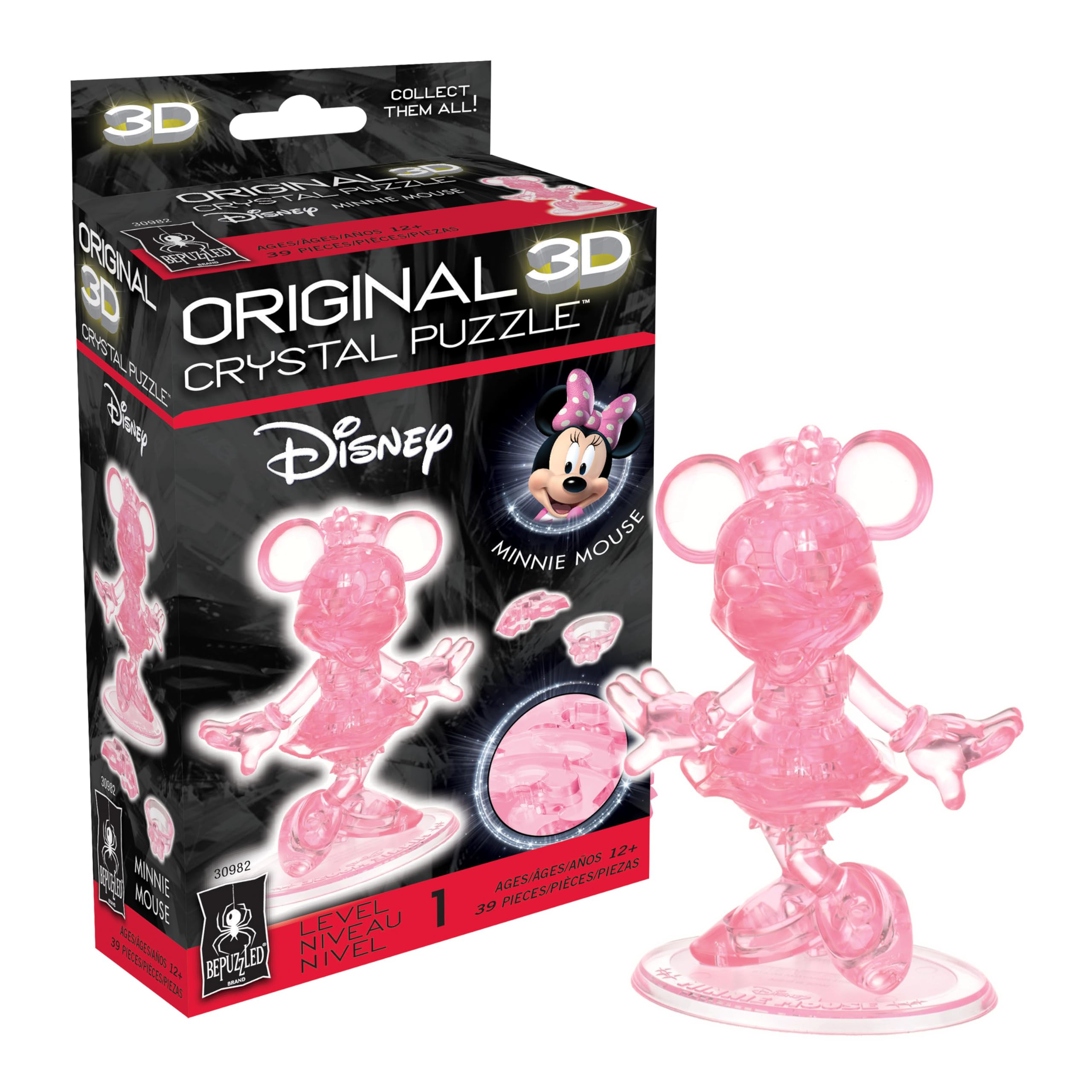 Amazon.com: Original 3D Crystal Puzzle - Minnie Mouse : Toys & Games